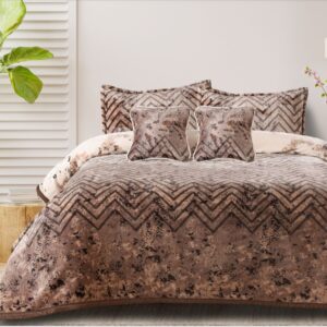 President Classic Velvet Indian Razai 6 pc Quilt Set