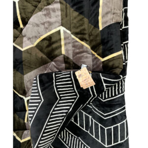 Albella Spiral Brown Heavy Warm Reversible Quilt