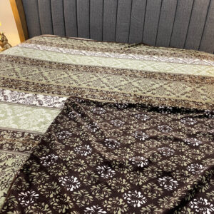 Albella Vintage Vogue  Brown Warm Reversible Quilt