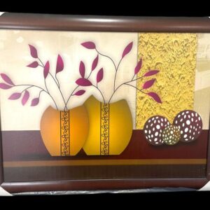 Beautiful Yellow Flowerpots Canvas Painting