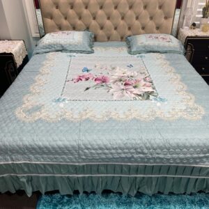 LAVANYA DESIGNER 3 PCS COTTON BED-COVER SET
