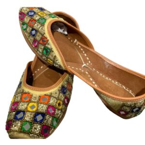 Phulkari Style Handmade Pakistani khussa