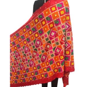 Exquisite Full Baag Jaal Phulkari Dupatta