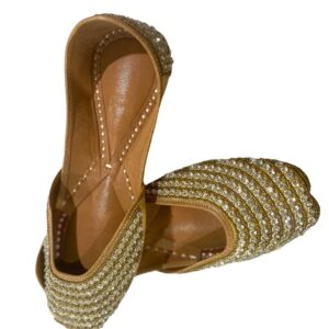 Golden Punjabi Khussa