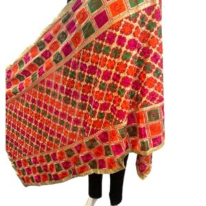 Phulkari Multicolored Dupatta