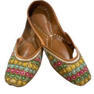 Multi embroidered jutti