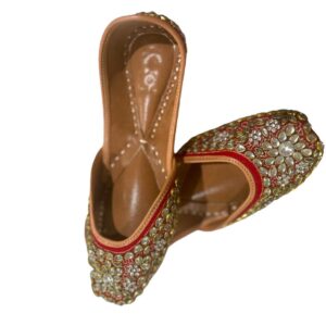 Red Party Wear Punjabi Khussa