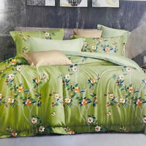 Atlanta Floral King Size Cotton Bed Sheet with 2 Pillow Covers !! Premium Printed Flat Bed Sheet